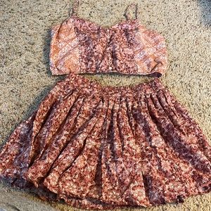 AMERICAN EAGLE summer set - crop top and high waisted skirt